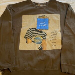 Taylor Swift Jack Leopards Dolphin Club LWYMMD Crewneck Sweatshirt L Official